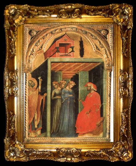 framed  Paolo Veneziano Alms of St.Nicholas, ta009-2
